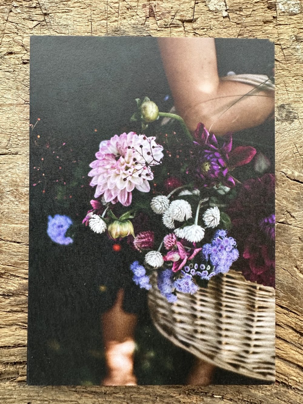 Carte A6 Panier de fleurs