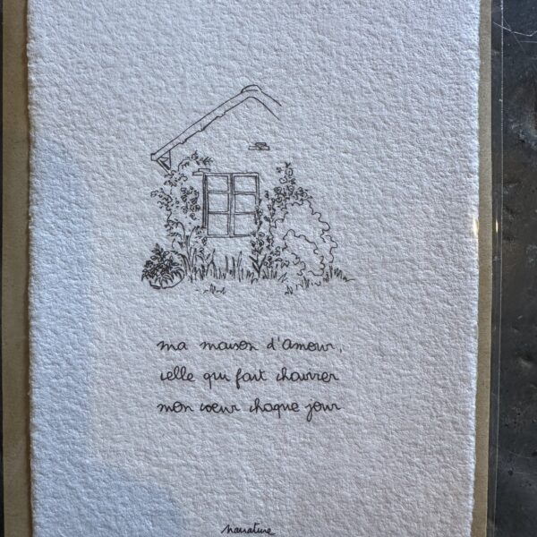 Carte A6 Ma maison d‘amour