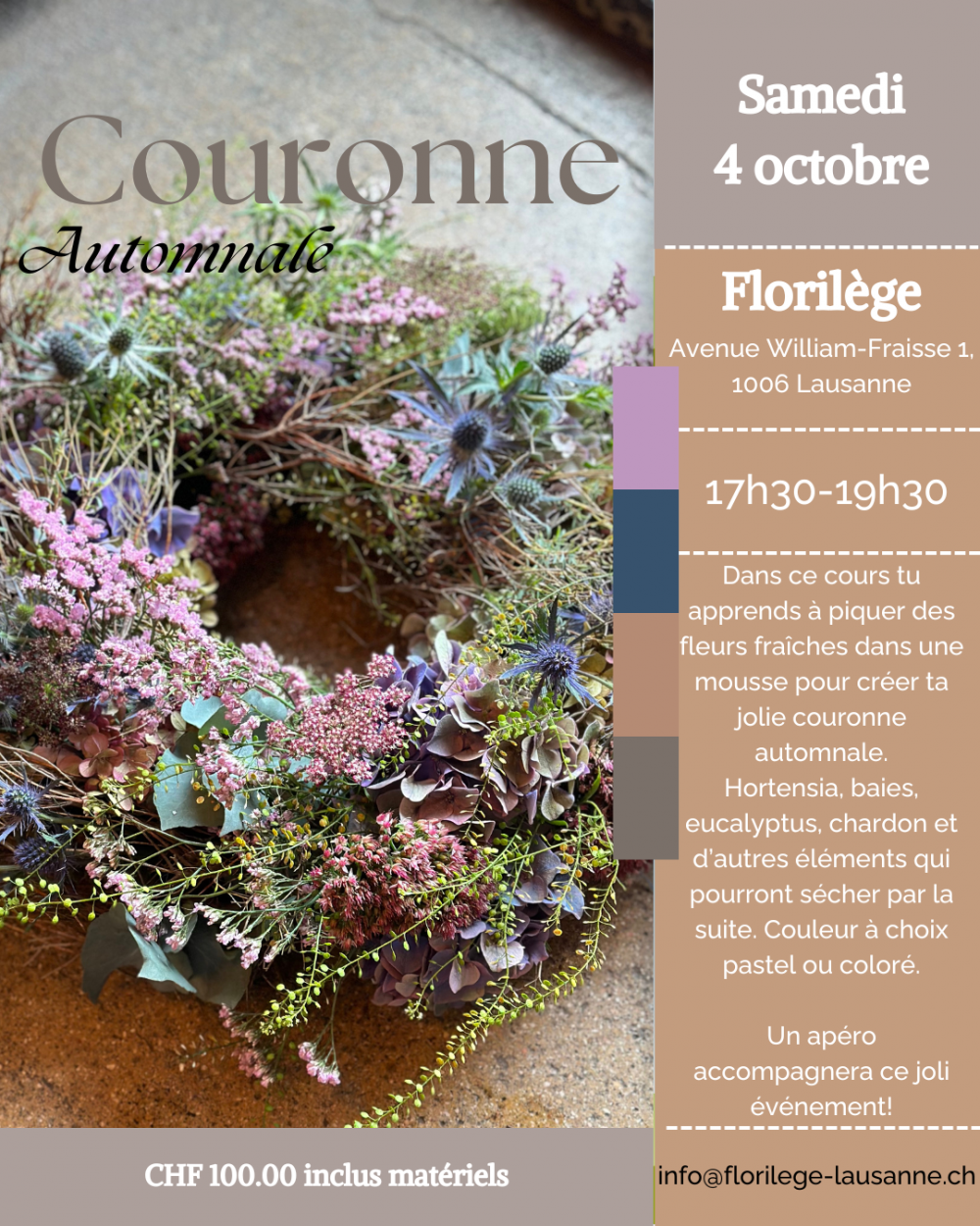 Atelier Couronne Automnale - 04.10.25
