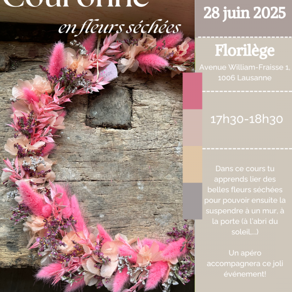 Atelier Couronne en Fleurs Séchées - 28.06.25