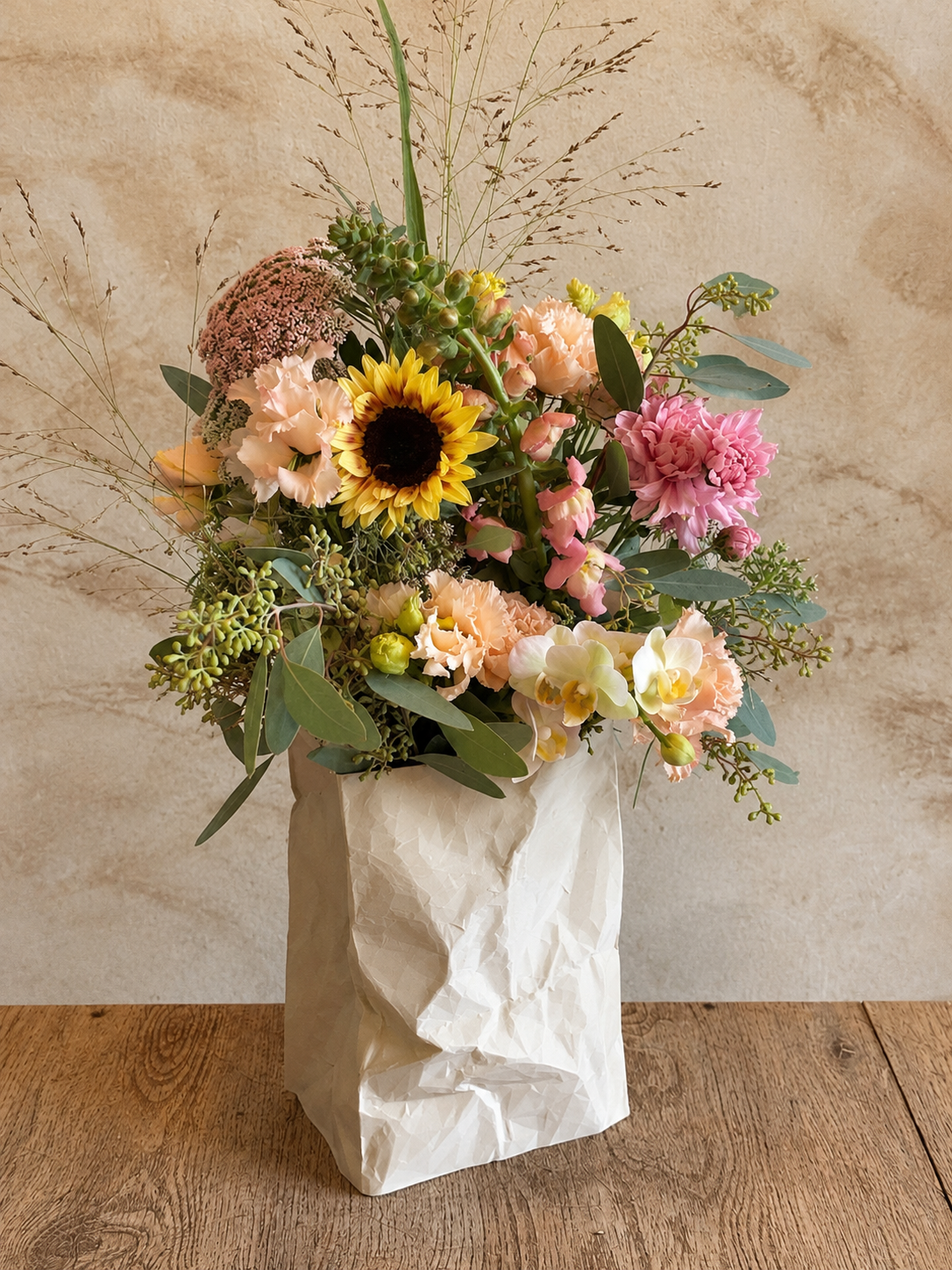 Paper bag fleuri